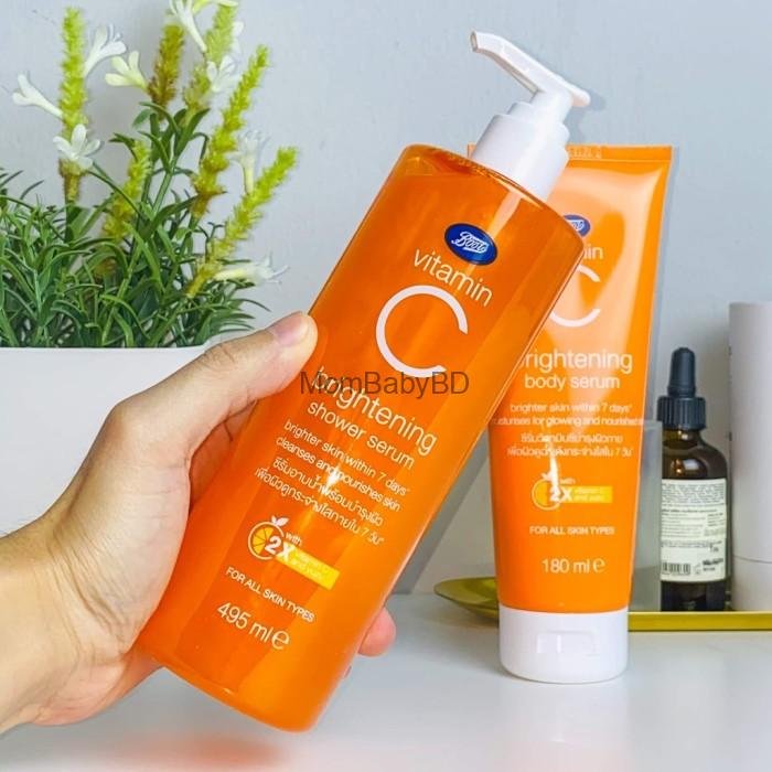 Boots Vitamin C Brightening Shower Serum All Skin Tipe 495ml